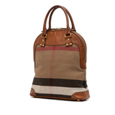 Medium Mega Check Canvas Bloomsbury Saddle Satchel